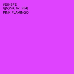 #E043FE - Pink Flamingo Color Image